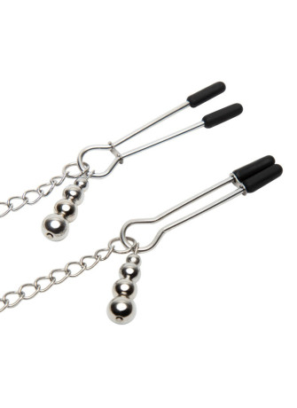 Play Nice Satin Collar & Nipple Clamps